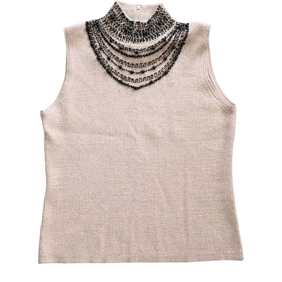 Grace Elements Shell Decorative Beaded Neckline - Picture 3 of 9